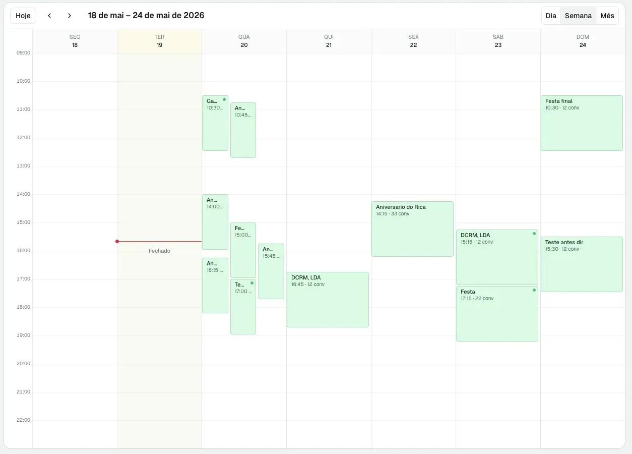 Agenda centralizada